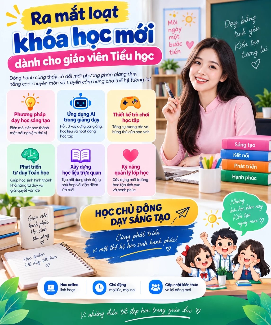 KioEdu ra mắt loạt khóa học mới dành cho giáo viên Tiếu học