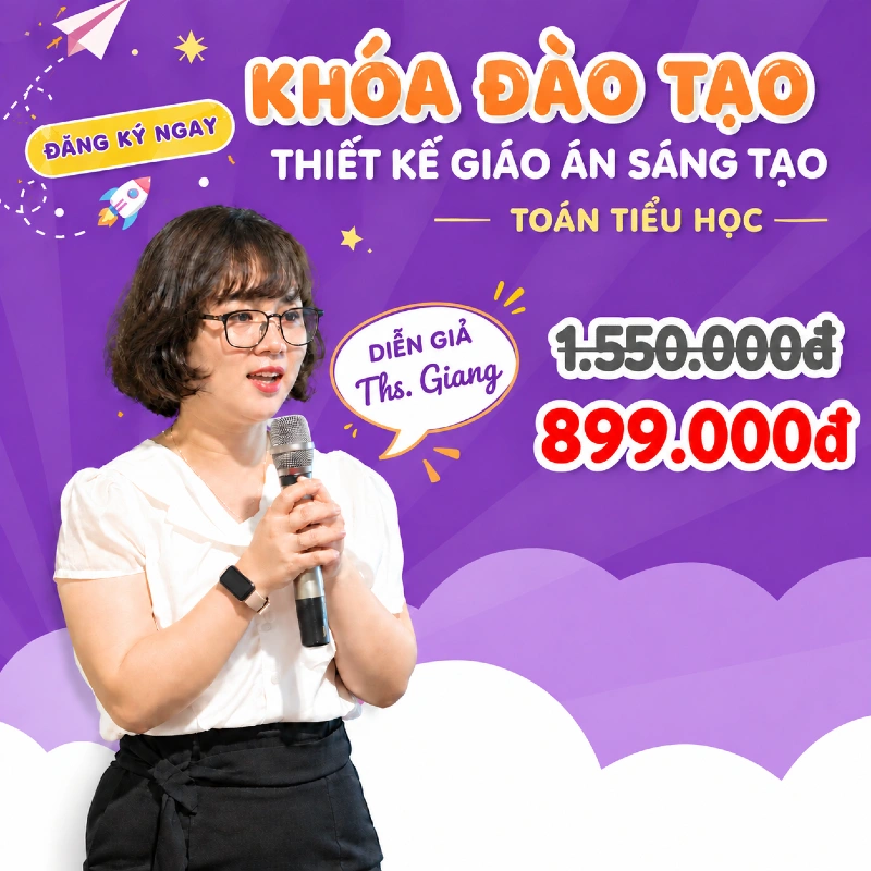 Khoá học Video + Kèm sách + Chữa giáo án trực tiếp với Cô Giang