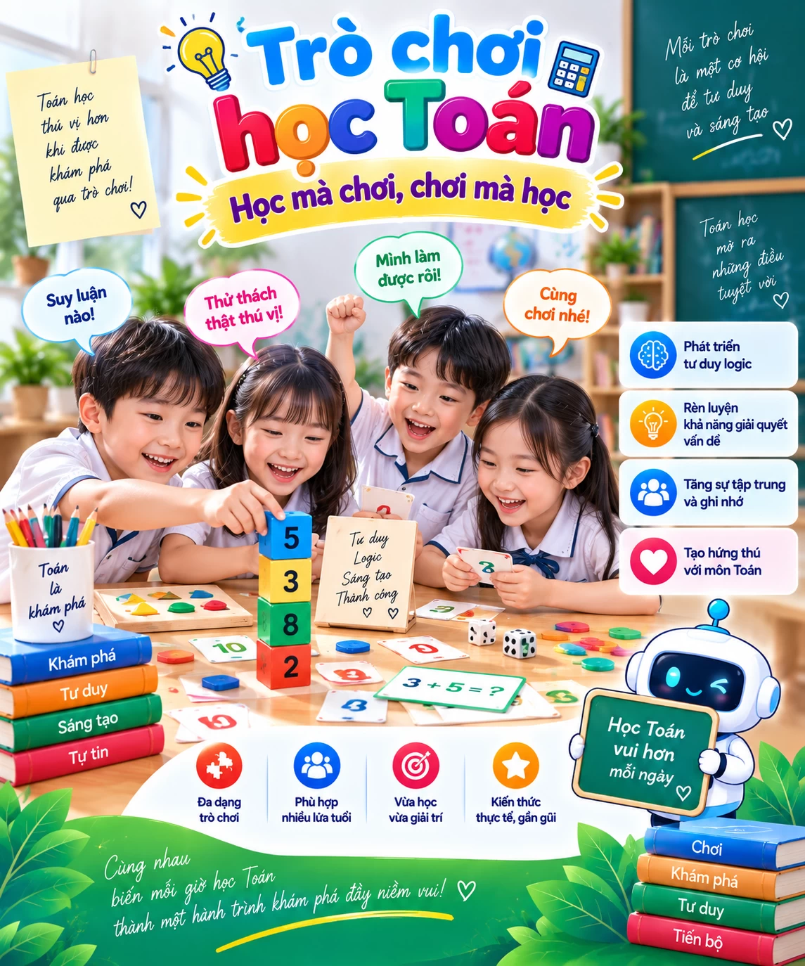 Trò chơi học Toán: Học mà chơi, chơi mà học